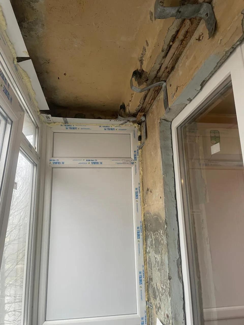 Исходное состояние оконной зоны
